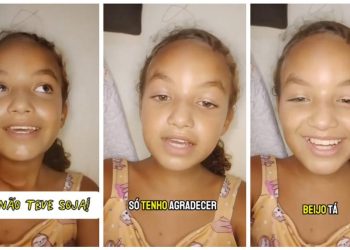 Em vídeo publicado nessa quarta-feira (11),  Maria de Fátima comemorou a inclusão de frango no cardápio (Foto: Reprodução/Instagram)