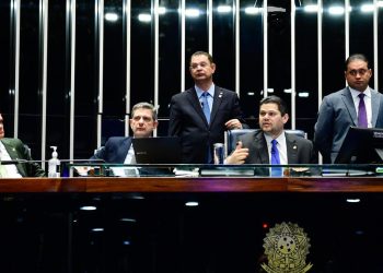 Projeto foi aprovado após retomada das atividades em meio a protesto da oposição no Senado (Foto: Saulo Cruz/Agência Senado)