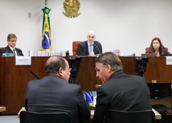 Interrogatório de Jair Bolsonaro no dia 9 de junho de 2025 em processo por tentativa de golpe de Estado (Foto: Gustavo Moreno/STF)