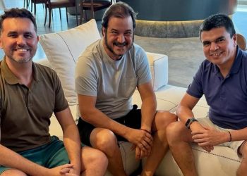 Antônio Rueda se reúne com Moses Rodrigues e Chagas Vieira (Foto: Reprodução/Instagram)