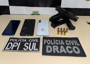 Homem ligado a facção criminosa é preso com arma e celulares em Juazeiro do Norte