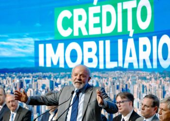Presidente Luiz Inácio Lula da Silva em cerimônia para lançamento de programa de crédito imobiliário, em São Paulo (Foto: Ricardo Stuckert/PR)