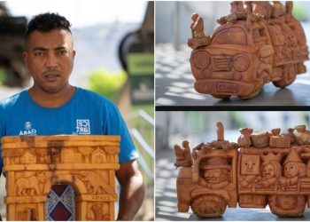 Com obras de arte inspiradas no sertão, artesão do Cariri leva arte ao Museu do Louvre, em Paris