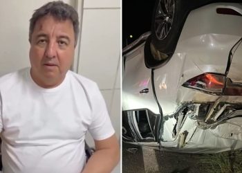 Deputado Danilo Forte capota carro em estrada no Ceará e sai ileso