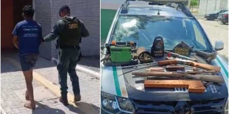 Polícia fecha oficina clandestina de armas e prende suspeito em Barbalha